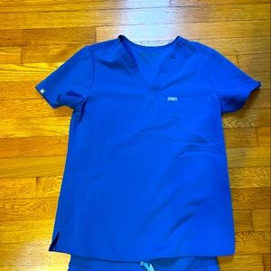 Set of royal blue Figs scrubs